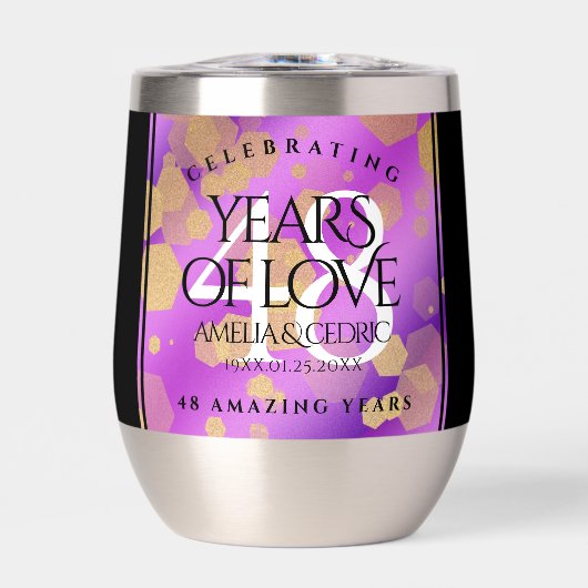 Elegant 48e Amethist Bruiloft Jubileum (Voorkant)