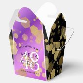 Elegant 48e Amethist Bruiloft Jubileum Bedankdoosjes (Geopend)