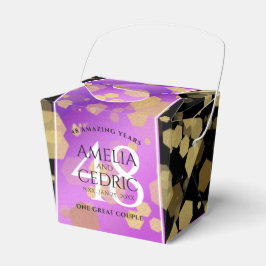Elegant 48e Amethist Bruiloft Jubileum Bedankdoosjes