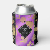 Elegant 48e Amethist Bruiloft Jubileum Blikjeskoeler (Blikje Voorkant)