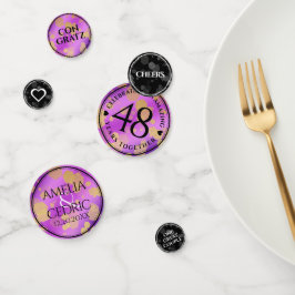 Elegant 48e Amethist Bruiloft Jubileum Confetti