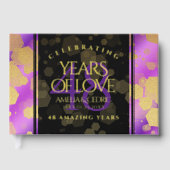 Elegant 48e Amethist Bruiloft Jubileum Gastenboek (Voorkant)