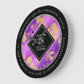 Elegant 48e Amethist Bruiloft Jubileum Grote Klok (Hoek)