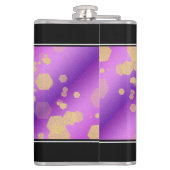 Elegant 48e Amethist Bruiloft Jubileum Heupfles (Achterkant)