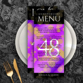 Elegant 48e Amethist Bruiloft Jubileum Menu