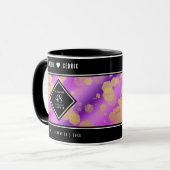 Elegant 48e Amethist Bruiloft Jubileum Mok (Voorkant links)