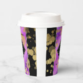 Elegant 48e Amethist Bruiloft Jubileum Papieren Bekers (Links)