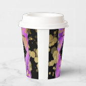 Elegant 48e Amethist Bruiloft Jubileum Papieren Bekers (Rechts)