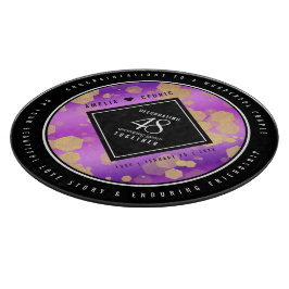 Elegant 48e Amethist Bruiloft Jubileum Snijplank