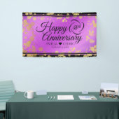 Elegant 48e Amethist Bruiloft Jubileum Spandoek (Beurs)