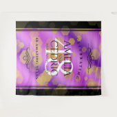 Elegant 48e Amethist Bruiloft Jubileum Wandkleed (Voorkant (horizontaal))