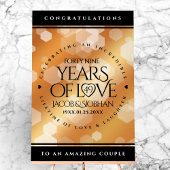 Elegant 49th Copper Wedding Jubileum Acryl Bord