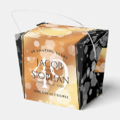 Elegant 49th Copper Wedding Jubileum Bedankdoosjes (Achterkant)