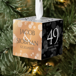 Elegant 49th Copper Wedding Jubileum Decoratie