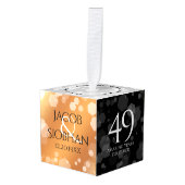 Elegant 49th Copper Wedding Jubileum Decoratie (Voorkant hoekig)