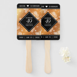 Elegant 49th Copper Wedding Jubileum Handwaaier