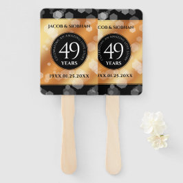 Elegant 49th Copper Wedding Jubileum Handwaaier