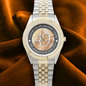 Elegant 49th Copper Wedding Jubileum Horloge