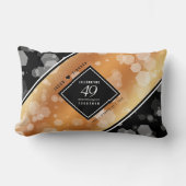 Elegant 49th Copper Wedding Jubileum Kussen (Voorkant)