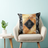 Elegant 49th Copper Wedding Jubileum Kussen (Stoel)