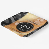 Elegant 49th Copper Wedding Jubileum Papieren Bordje (Gebogen)