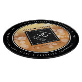 Elegant 49th Copper Wedding Jubileum Snijplank (Hoek)