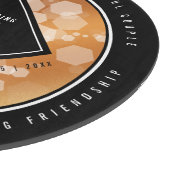 Elegant 49th Copper Wedding Jubileum Snijplank (Hoek)