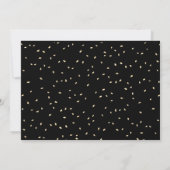 Elegant 4 Foto Afstuderen Black Gold Confetti Kaart (Achterkant)