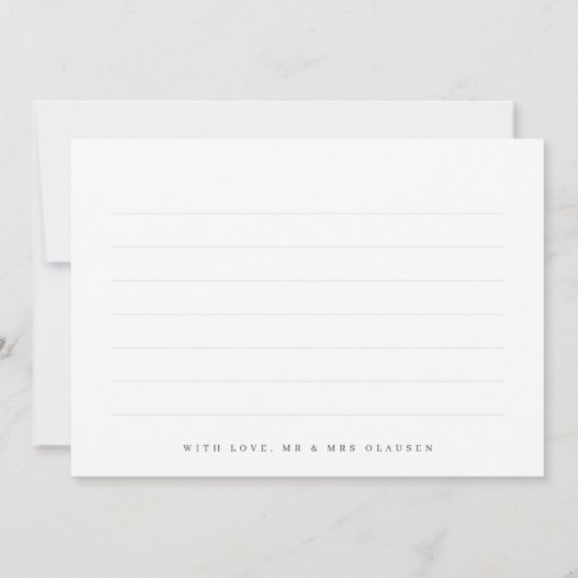 Elegant 4 Foto Collage Wedding Hartelijk dank Bedankkaart (Achterkant)