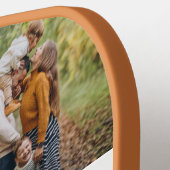 elegant 4 foto's familie collage monogram  pickleball paddle (Links Detail)