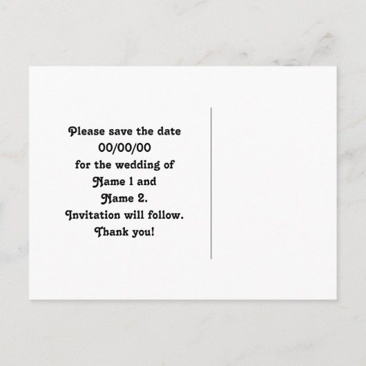 Elegant 4 juli damask bewaar de datum aankondigingskaart (Achterkant)