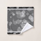 Elegant 4th Linen Wedding Jubileum Bad Handdoek (Wasdoekje)