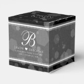 Elegant 4th Linen Wedding Jubileum Celebration Bedankdoosjes (Achterkant)