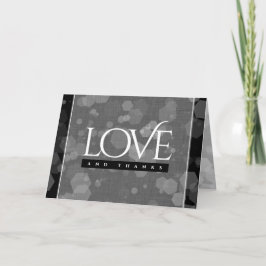 Elegant 4th Linen Wedding Jubileum Celebration Bedankkaart