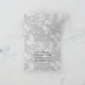 Elegant 4th Linen Wedding Jubileum Celebration Bedankkaart (Binnen)