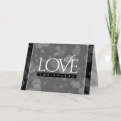 Elegant 4th Linen Wedding Jubileum Celebration Bedankkaart (Voorkant)