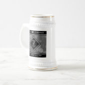 Elegant 4th Linen Wedding Jubileum Celebration Bierpul (Voorkant links)