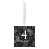 Elegant 4th Linen Wedding Jubileum Celebration Decoratie (Rechts)