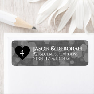 Elegant 4th Linen Wedding Jubileum Celebration Etiket