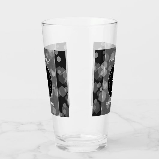 Elegant 4th Linen Wedding Jubileum Celebration Glas (Links)