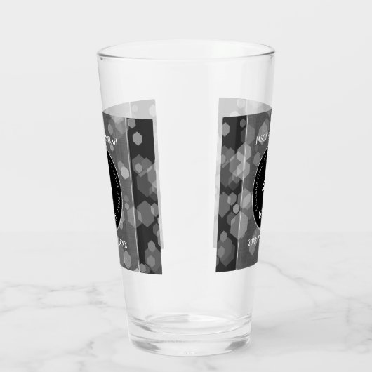 Elegant 4th Linen Wedding Jubileum Celebration Glas (Rechts)