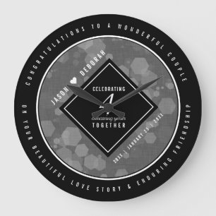 Elegant 4th Linen Wedding Jubileum Celebration Grote Klok