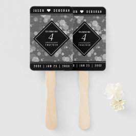 Elegant 4th Linen Wedding Jubileum Celebration Handwaaier