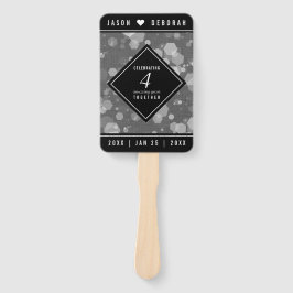 Elegant 4th Linen Wedding Jubileum Celebration Handwaaier