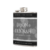 Elegant 4th Linen Wedding Jubileum Celebration Heupfles (Links)