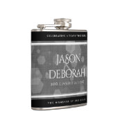 Elegant 4th Linen Wedding Jubileum Celebration Heupfles (Rechts)