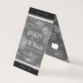 Elegant 4th Linen Wedding Jubileum Celebration Kaart (Achterkant)