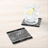 Elegant 4th Linen Wedding Jubileum Celebration Kartonnen Onderzetters (Insitu)