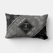 Elegant 4th Linen Wedding Jubileum Celebration Kussen (Achterkant)