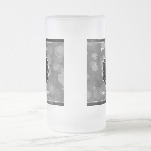 Elegant 4th Linen Wedding Jubileum Celebration Matglas Bierpul (Center)